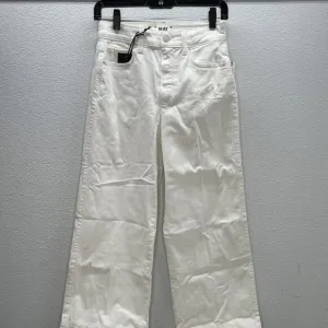Paige Women's Anessa Wide Leg Jeans White Size 25 – Raw Hem, High Rise - NWT