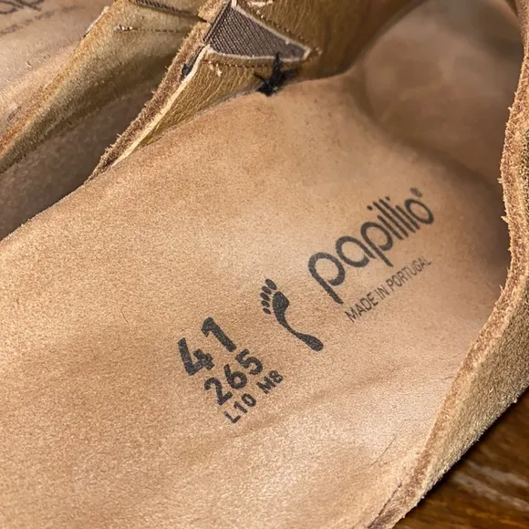 Papillio Namica Tan Suede Leather Wedge Sandals Women’s Size 10