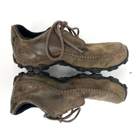 Patagonia Men's Cabot Velvet Brown Leather Lace-Up Casual Shoes 9.5 Vibram Soles