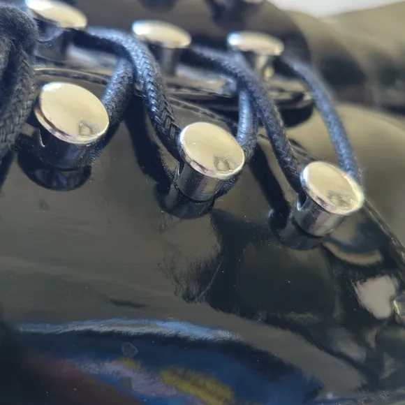 Patent black Derbies loafers french brand