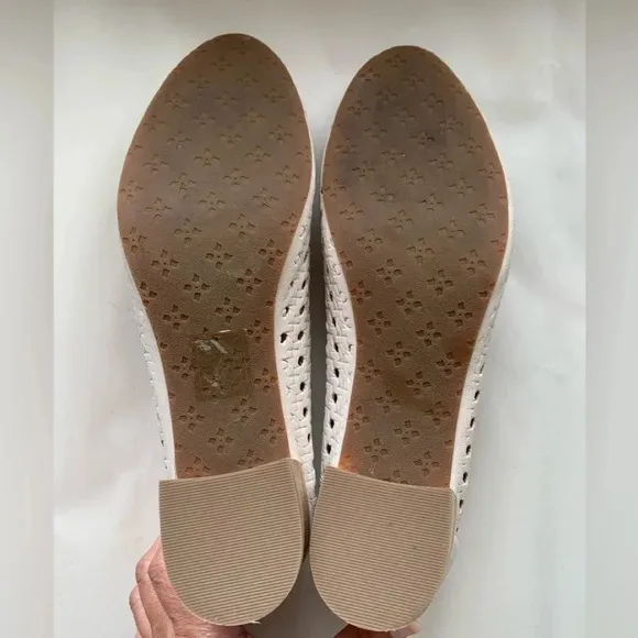 Patricia Nash Shoes WomensAllegra Woven Leather BlockHeel Pumps Cream Size 10