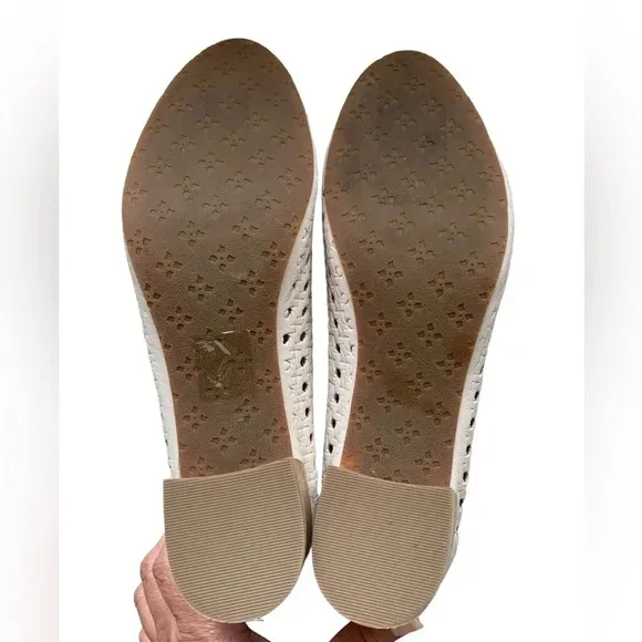 Patricia Nash Shoes WomensAllegra Woven Leather BlockHeel Pumps Cream Size 10