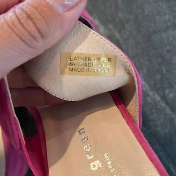 Patricia Green Pink Suede Sandals