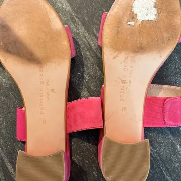 Patricia Green Pink Suede Sandals