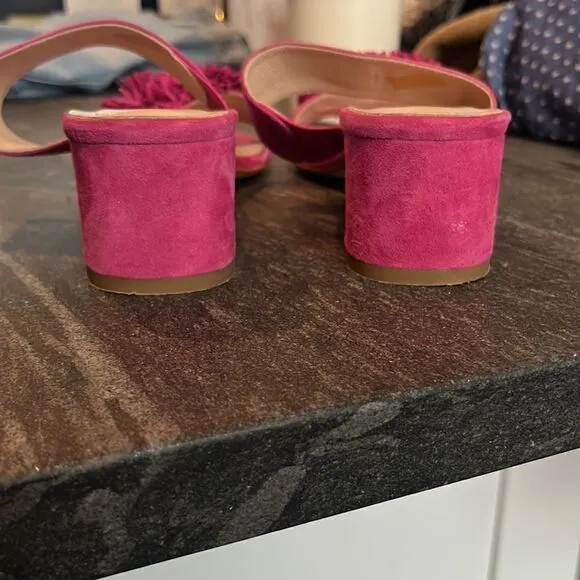 Patricia Green Pink Suede Sandals