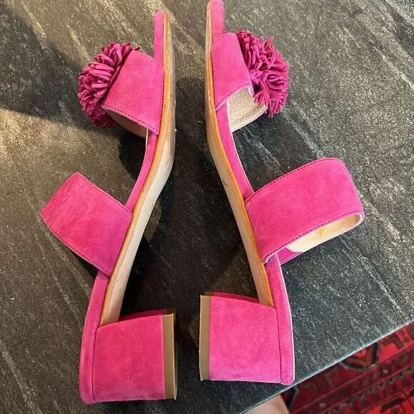 Patricia Green Pink Suede Sandals