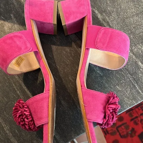 Patricia Green Pink Suede Sandals