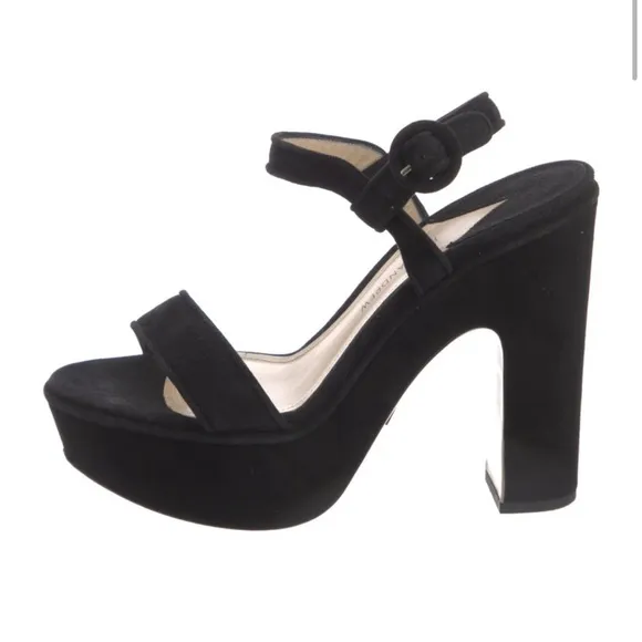 Paul Andrew Black Platform Heels