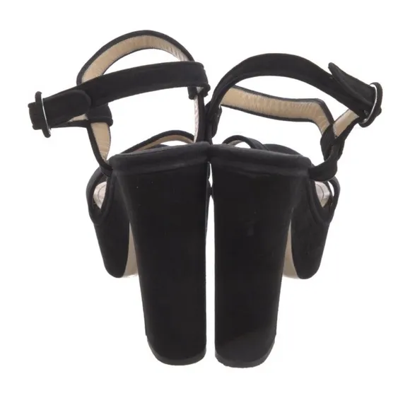 Paul Andrew Black Platform Heels