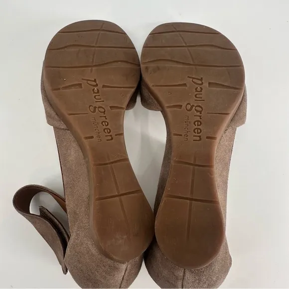 Paul Green Low Wedge Ankle Strap Sandals US 7.5 UK 5