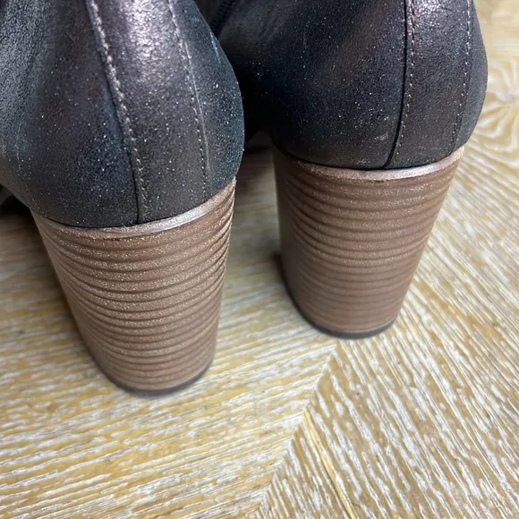 PAUL GREEN Paul Brown Leather Heel Booties 39
