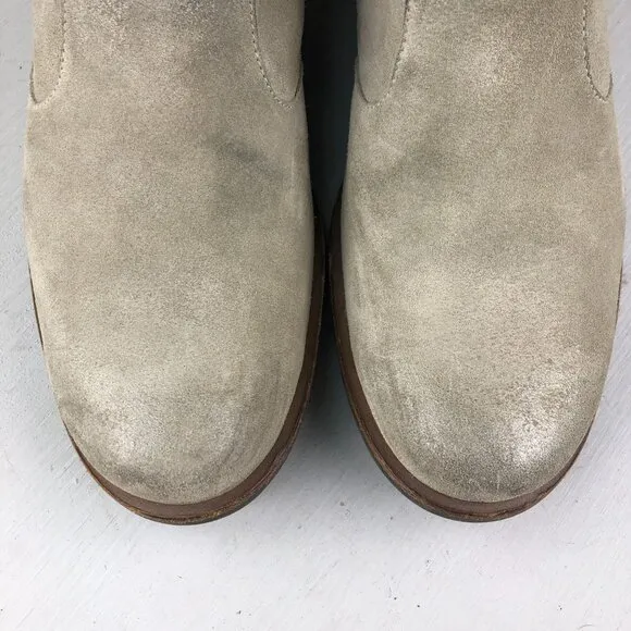 Paul Green Women's Size UK 6.5 (US 9) Wyatt Taupe Leather Buckle Ankle Booties