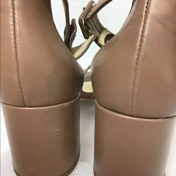 Paul Green Leather Augusta Block Heel Sandal