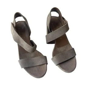 Pedro Garcia &quot;Nara&quot; Suede Block Heel Sandals 38.5