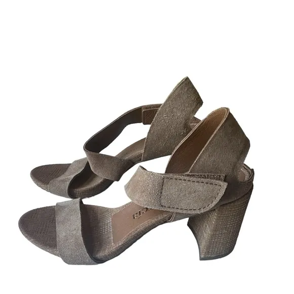 Pedro Garcia &quot;Nara&quot; Suede Block Heel Sandals 38.5