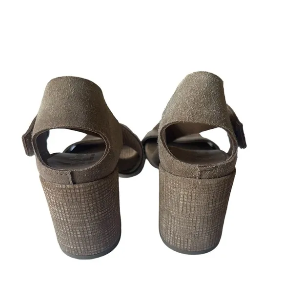 Pedro Garcia &quot;Nara&quot; Suede Block Heel Sandals 38.5