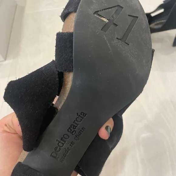 Pedro Garcia Layla Suede Sandals Size 41