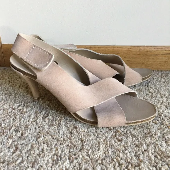 Pedro Garcia Libby Criss-Cross Mid Heel Sandals