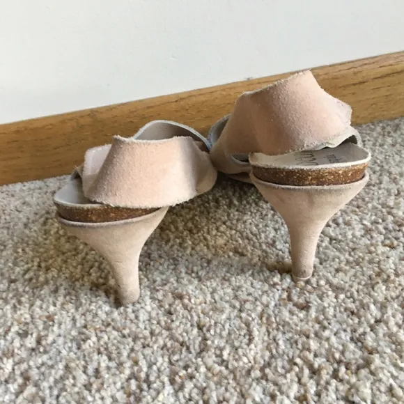 Pedro Garcia Libby Criss-Cross Mid Heel Sandals