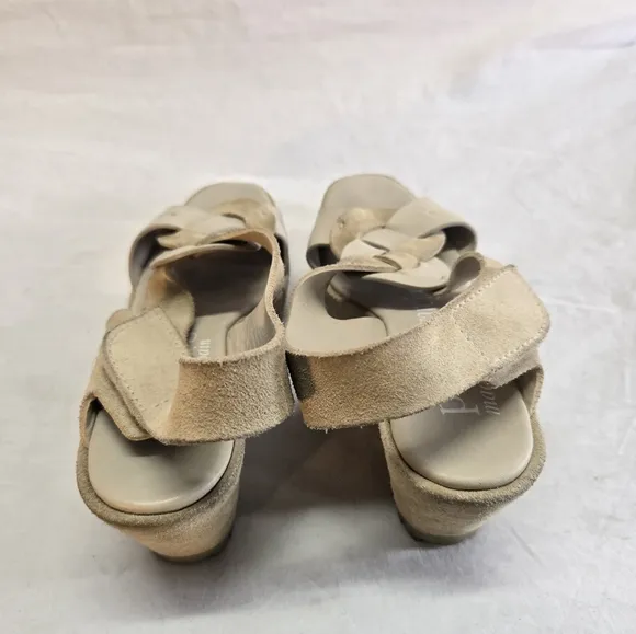 Pedro Garcia Women's Size 36 Suede Leather Wedge Platform Sandals