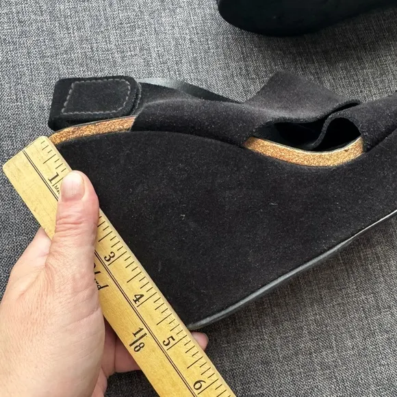 Pedro GarciaDenia Crossover Wedge Sandals Size 9