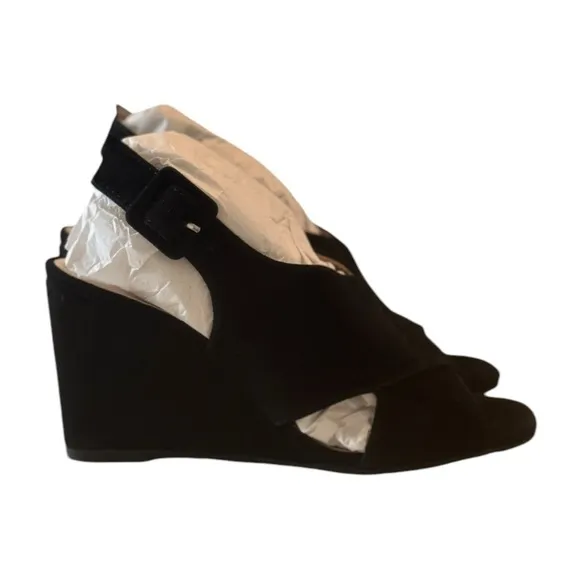 Pelle Moda Women’s Rina Wedge Sandal | Black | US 7