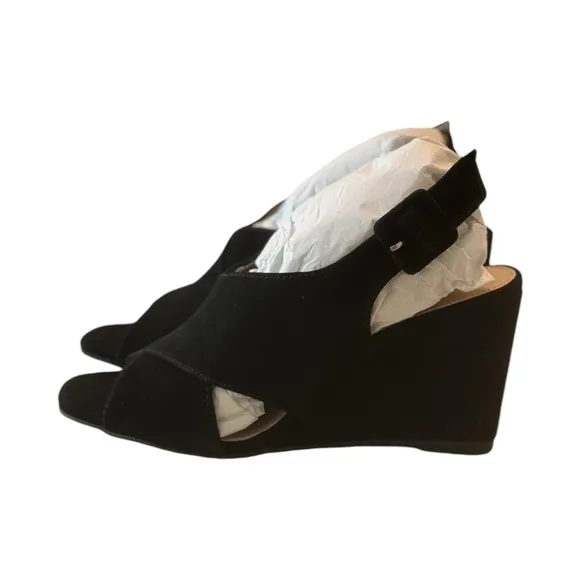 Pelle Moda Women’s Rina Wedge Sandal | Black | US 7
