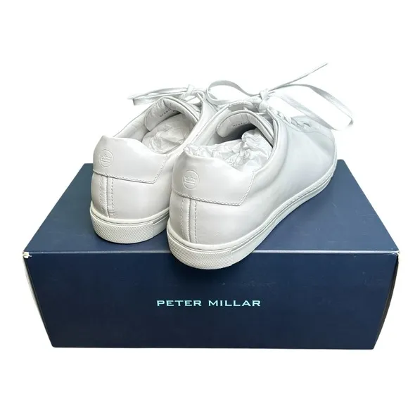 Peter Millar Vantage Lite Sneakers White Mens 12 Golf Casual Shoes New In Box