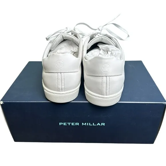 Peter Millar Vantage Lite Sneakers White Mens 12 Golf Casual Shoes New In Box