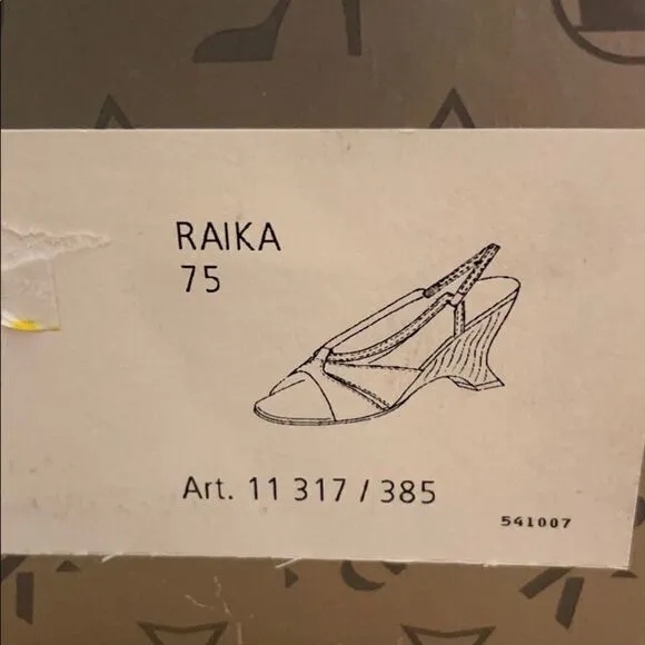 PETER KAISER KORK KALYA WEDGE SANDALS. NEW