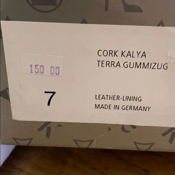 PETER KAISER KORK KALYA WEDGE SANDALS. NEW
