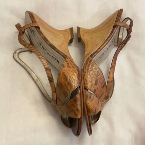 PETER KAISER KORK KALYA WEDGE SANDALS. NEW