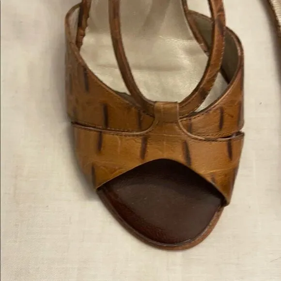 PETER KAISER KORK KALYA WEDGE SANDALS. NEW