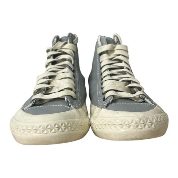 PF Flyers Posture Foundation Hi Top Grey Shoes Rigid Wedge Vulcanized Women 7
