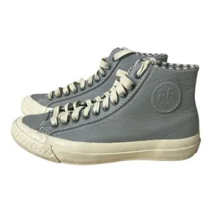 PF Flyers Posture Foundation Hi Top Grey Shoes Rigid Wedge Vulcanized Women 7