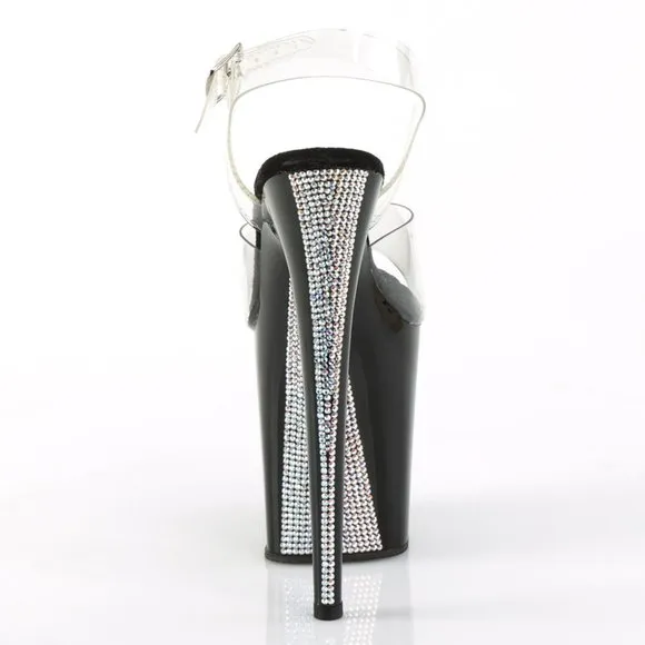 Platform Clear Rhinestone High Heel Shoes