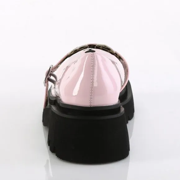Platform Maryjane Cat Kitty Face Gothic Shoes