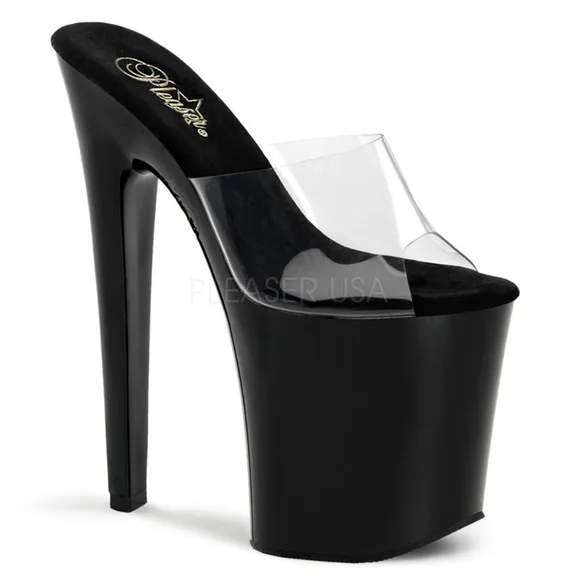 Platform Transparent Clear High Heel Shoes