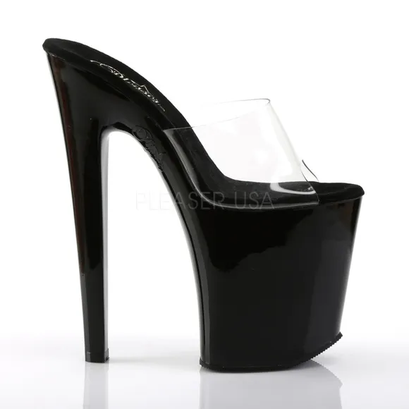 Platform Transparent Clear High Heel Shoes