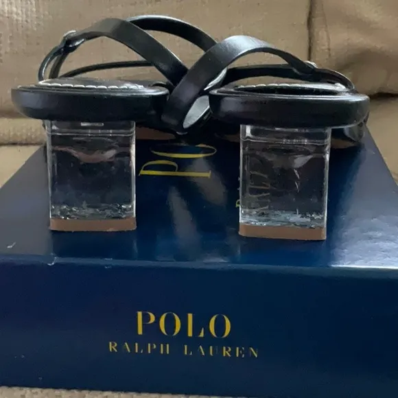 Polo Mis Lucite black sandal
