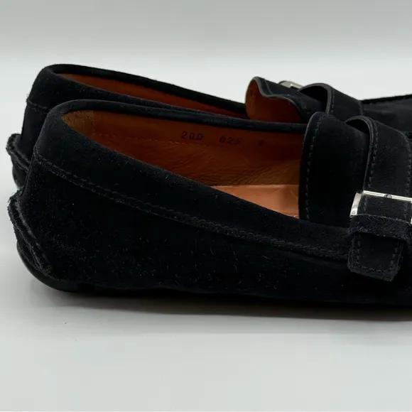Prada Authentic Men’s Navy Suede Loafers Drivers Shoes Size 9