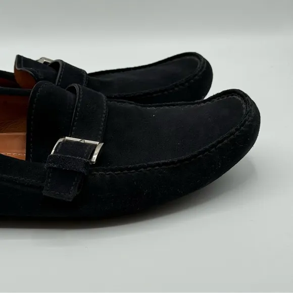 Prada Authentic Men’s Navy Suede Loafers Drivers Shoes Size 9