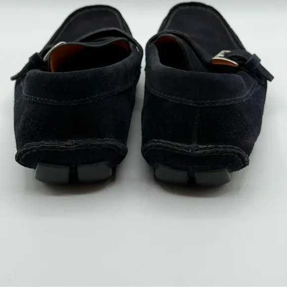 Prada Authentic Men’s Navy Suede Loafers Drivers Shoes Size 9