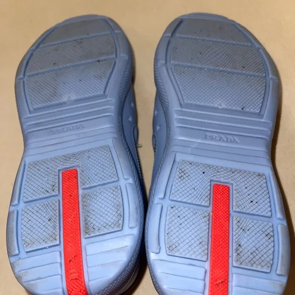 Prada Blue and Gray Women's Sneakers