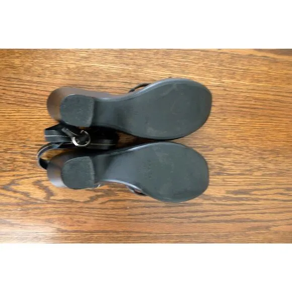 PRADA Criss-Cross Strappy Platform Wedge Heel Sandal Made in Italy 39 9 $1250