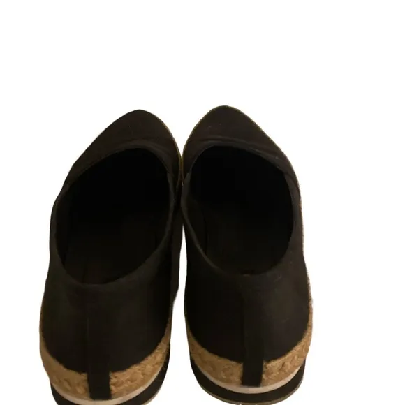 Prada Espadrille Wedge Shoes -41/11 black wedge , Neiman Marcus ,box included