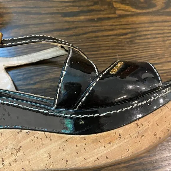 Prada Wedge Sandals Size 38