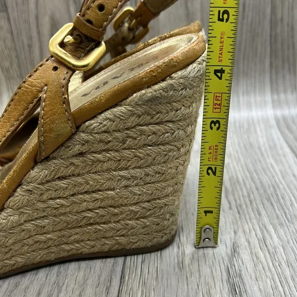 Prada Wedge Tan Espadrilles