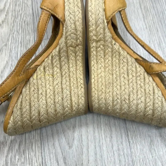 Prada Wedge Tan Espadrilles