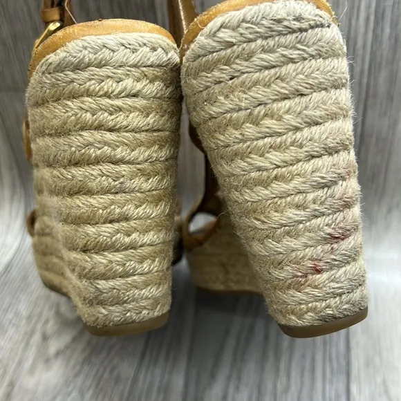 Prada Wedge Tan Espadrilles